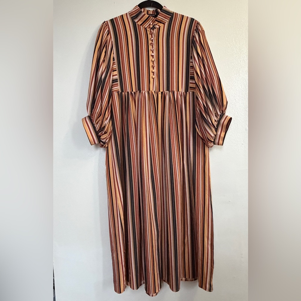 Beulah Multicolor Striped Long Sleeve Dress